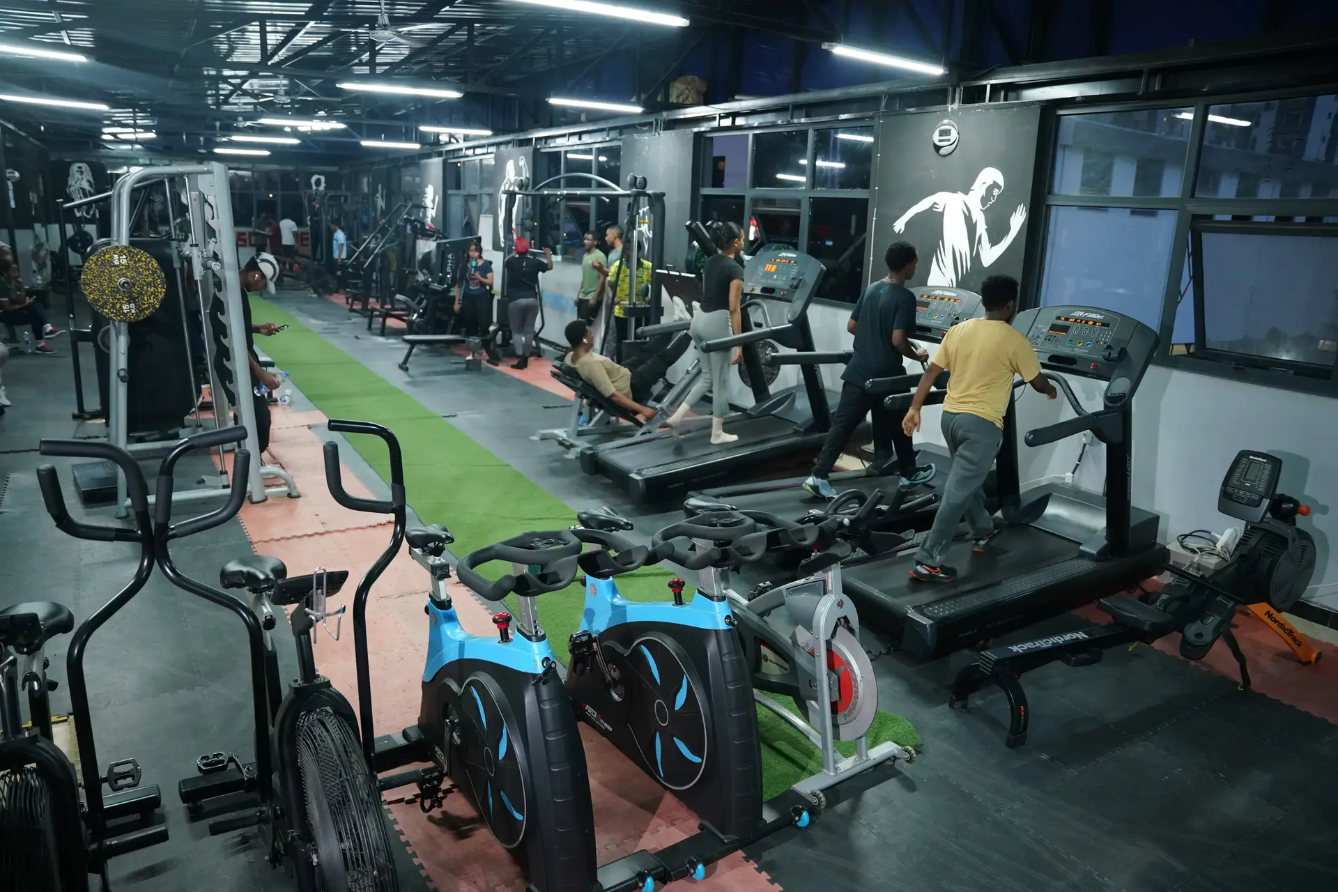 Members training at Muscle Fitness GYM